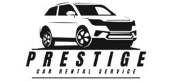 grey black illustrative car rental service logo